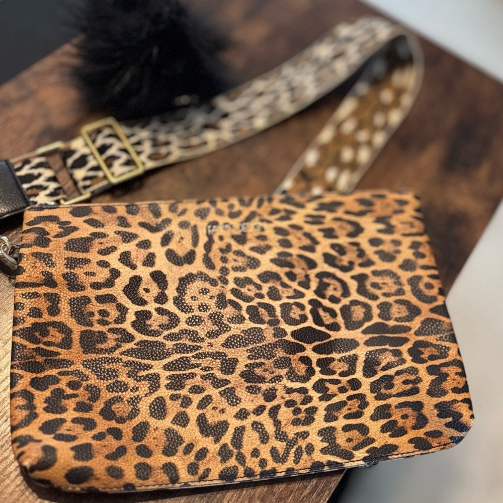 Leopard Print Fawn Design Clutch & Bonus Accessories